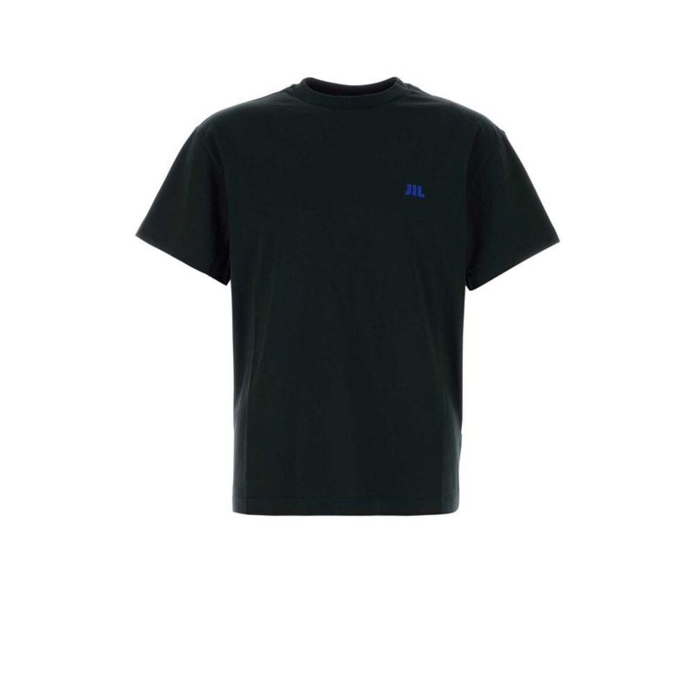 Jil Sander Men Black Cotton T-Shirt